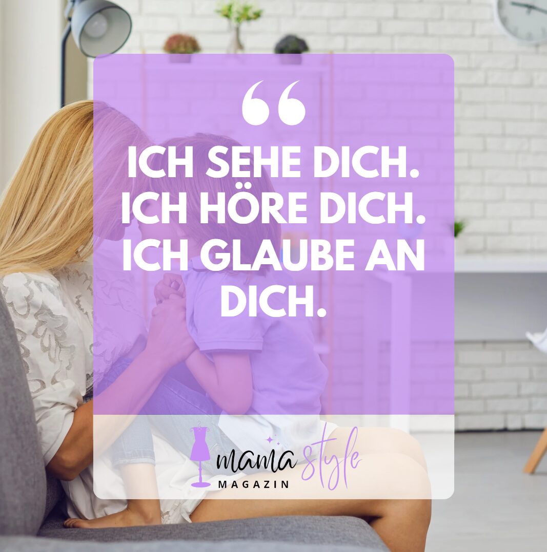 Ich sehe dich. Ich höre dich. Ich glaube an dich. Ich sehe dich. Ich höre dich. Ich glaube an dich.