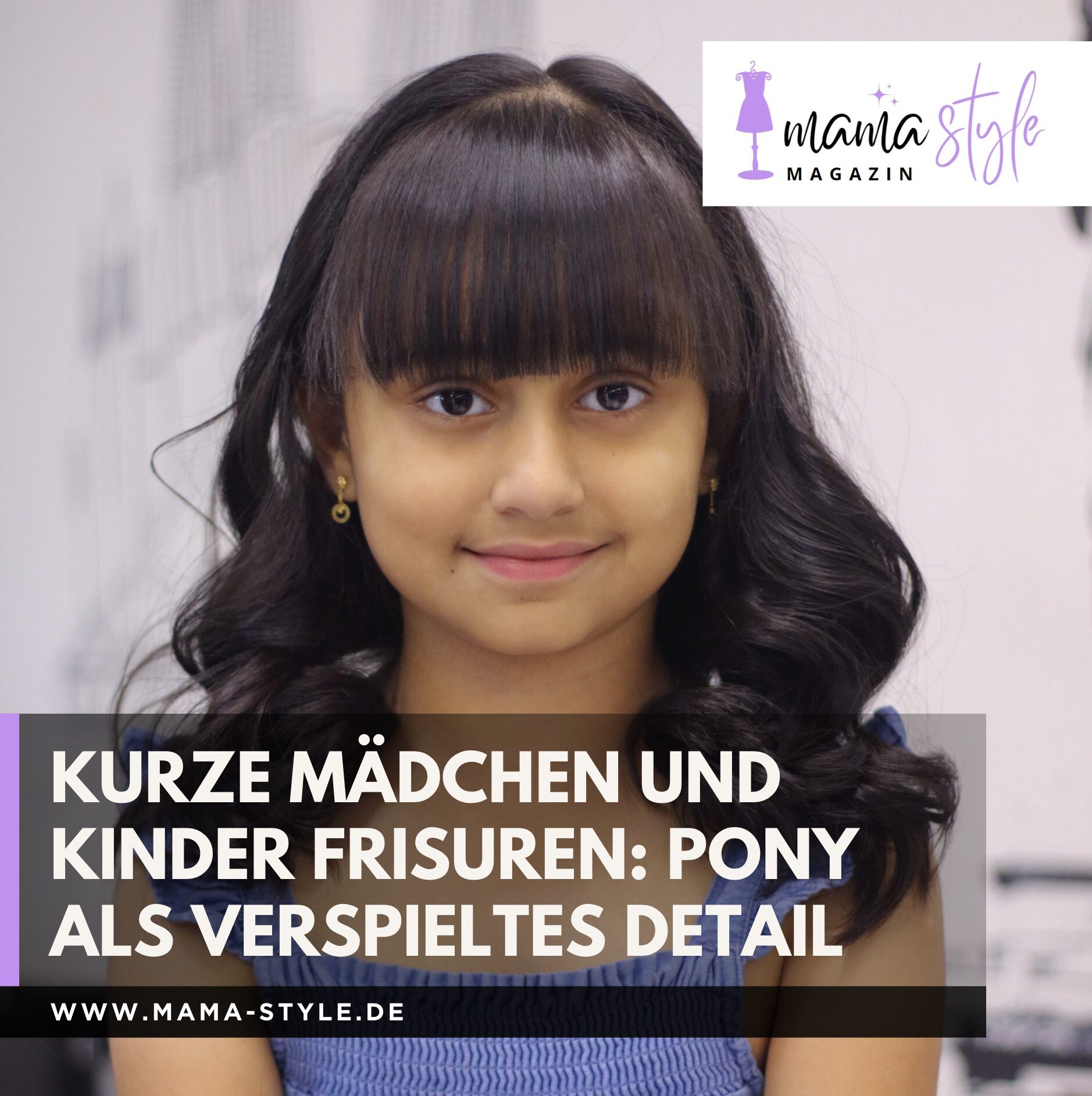 Kurze Mädchen und Kinder Frisuren: Pony als verspieltes Detail Kurze Mädchen und Kinder Frisuren: Pony als verspieltes Detail