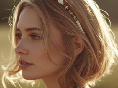 Hippie Frisur kurze Haare Rebellischer Charme der 70er